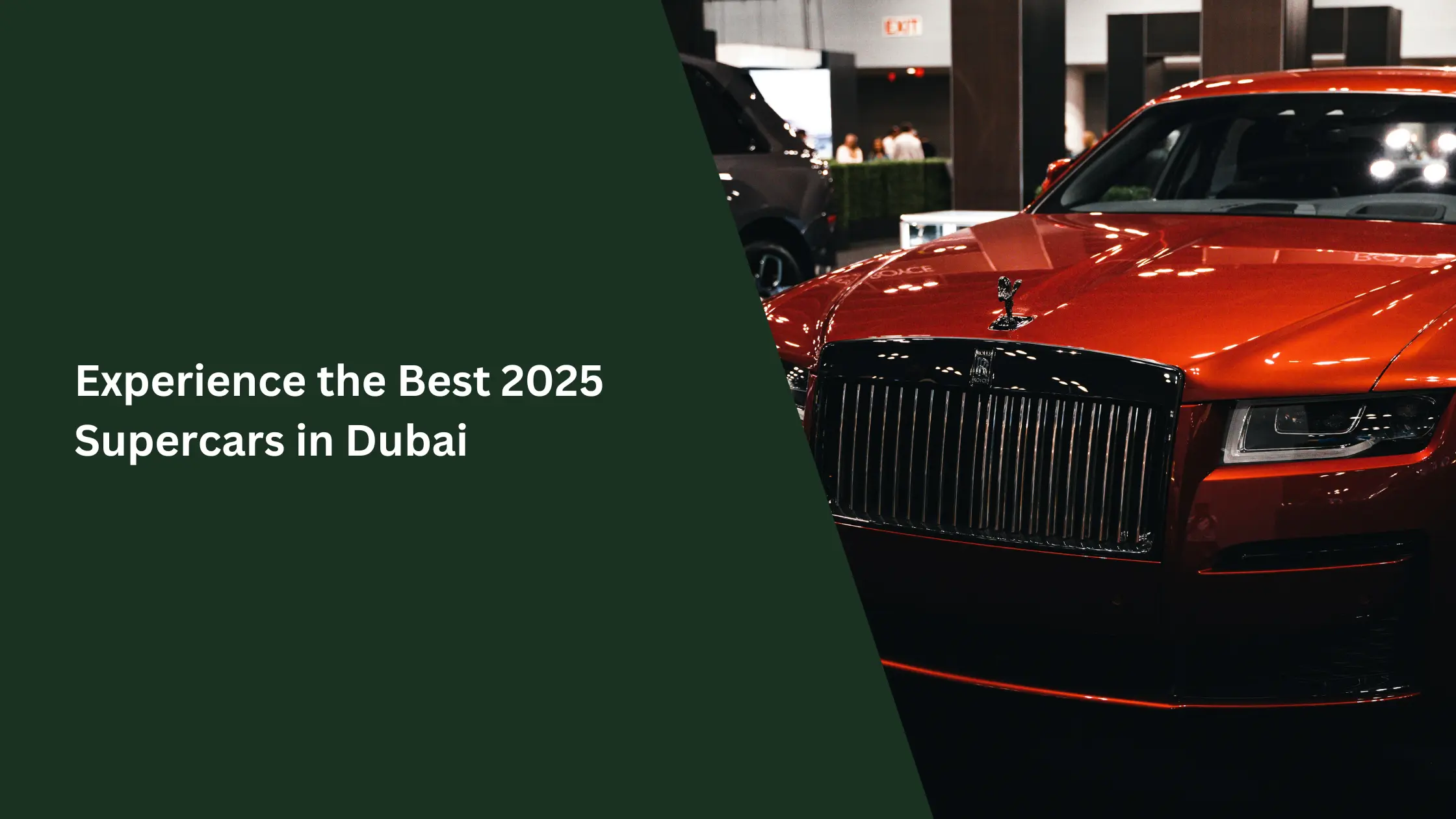 best luxury car rental in Dubai